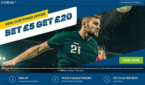 Coral Review 2023. Bet £5, get £20 in free bets .